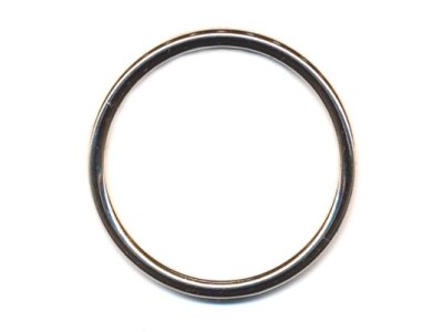 O-Ring Rundring vernickelt 40mm silber