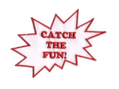Applikation Catch the Fun weiß