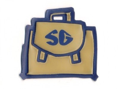 Applikation Tasche gummiert