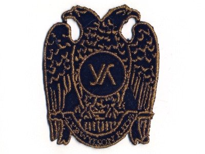 Applikation Wappen Adler dunkelblau z. Aufbügeln