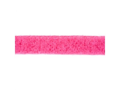 Plüschborde mit Zottelfäden ca. 38 mm - uni pink