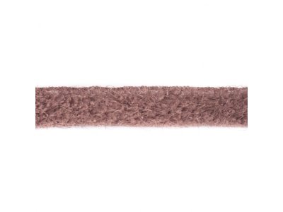 Plüschborde mit Zottelfäden ca. 38 mm - uni taupe