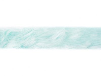 Pelzimitatband/Borte ca. 4 cm breit - uni aqua