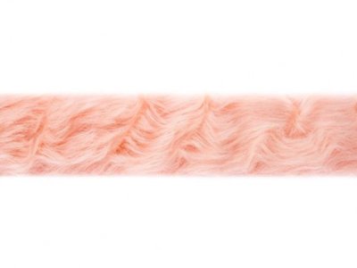 Pelzimitatband/Borte ca. 4 cm breit - uni altrosa