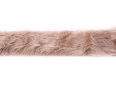 Pelzimitatband/Borte ca. 4 cm breit - uni sand
