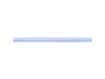 Einfassband Popeline ca. 15 mm mit Spitzenborde - uni wolkenblau
