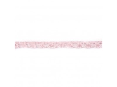 Quastenborte Baumwolle ca. 14 mm mit Fransen - uni rosa