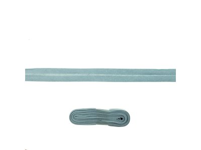Schrägband/Einfassband Baumwolle gefalzt 20 mm x 3 m Coupon - uni wolkenblau