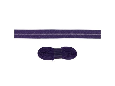 Schrägband/Einfassband Baumwolle gefalzt 20 mm - 3 m Coupon - uni lila