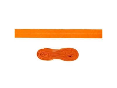 Schrägband/Einfassband Baumwolle gefalzt 20 mm - 3 m Coupon - uni orange