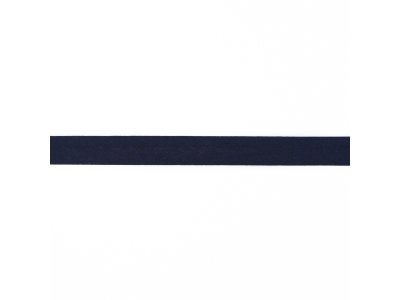 Einfassband Musselin Baumwolle gefalzt 20 mm - uni marine