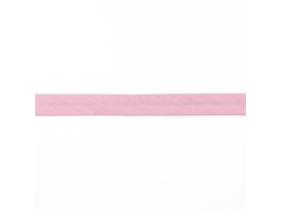 Einfassband Musselin Baumwolle gefalzt 20 mm - uni rosa