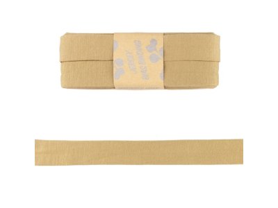 Jersey Viskose Schrägband/Einfassband gefalzt 20 mm x 3 m Coupon - uni camel