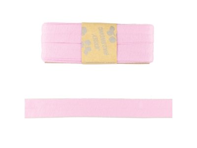 Jersey Viskose Schrägband/Einfassband gefalzt 20 mm x 3 m Coupon - uni dunkles rosa