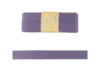 Jersey Viskose Schrägband/Einfassband gefalzt 20 mm x 3 m Coupon - uni lavendel 