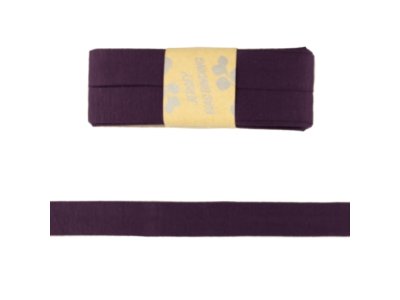 Jersey Viskose Schrägband/Einfassband gefalzt 20 mm x 3 m Coupon - uni violett