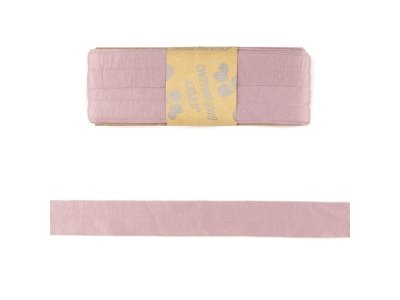 Jersey Viskose Schrägband/Einfassband gefalzt 20 mm x 3 m Coupon - uni helles altrosa