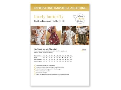 Papierschnittmuster lovely butterfly by LovelySewDesign - Kleid und Jumpsuit - Mädchen