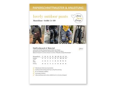 Papierschnittmuster lovely outdoor pants by LovelySewDesign - Matschhose - Kids