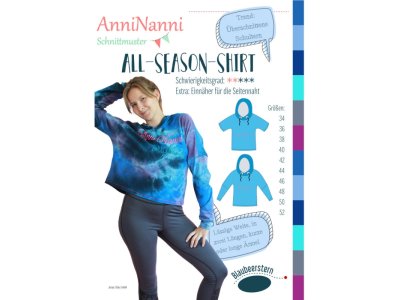 Papierschnittmuster Blaubeerstern AnniNanni All-Season-Shirt - Damen