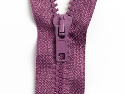 Reißverschluss teilbar 80 cm - aubergine