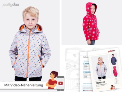 Papierschnittmuster pattydoo Softshelljacke CHARLIE - Kinder