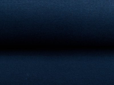 Feinripp Jersey Sanetta - uni nachtblau
