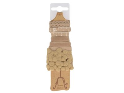 Bänderset Coupon mit 5 x 1m - beige