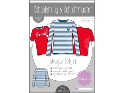 Papierschnittmuster ki-ba-doo BASIC Shirt Jungen