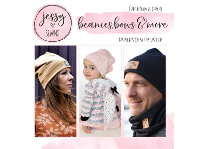 Papier-Schnittmuster Jessy Sewing - Mützen & Stulpen "Beanies, bows & more"