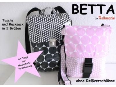 Papierschnittmuster elbmarie Schultertasche/Rucksack BETTA - Tasche/Kurierrucksack