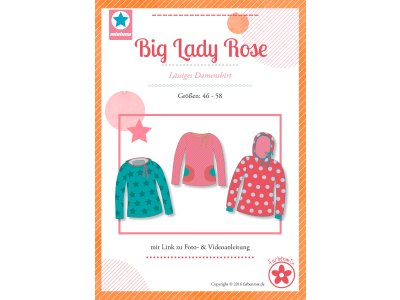 Schnittmuster -  Big Lady Rose - Lässiges Damenshirt 