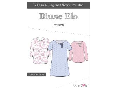 Papier-Schnittmuster Fadenkäfer - Bluse Elo - Damen
