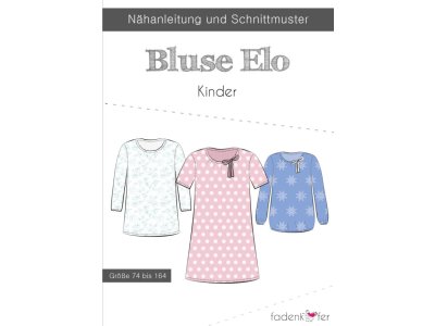 Papier-Schnittmuster Fadenkäfer - Bluse Elo - Kinder