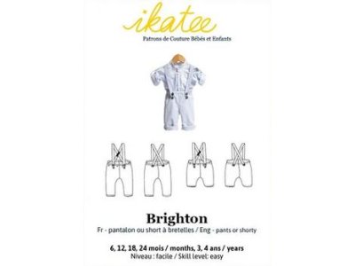 Französische Papier-Schnittmuster Ikatee - Hose BRIGHTON - Kleinkinder