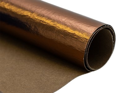Beschichtetes Kreativpapier Waschpapier metallic Coupon ca. 47 x 70 cm - bronzefarben