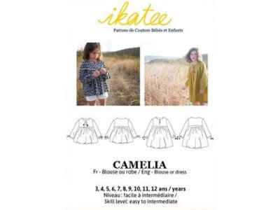 Französische Papier-Schnittmuster Ikatee - Bluse / Kleid CAMELIA - Kinder