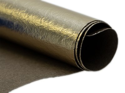 Beschichtetes Kreativpapier Waschpapier metallic Coupon ca. 47 x 70 cm - champagner 
