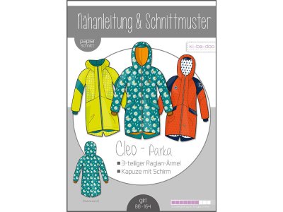 Papierschnittmuster ki-ba-doo Parka CLEO - Kinder