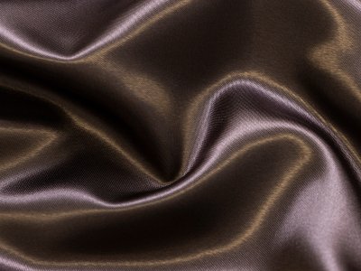 Satin Futterstoff - leicht glänzend - uni braun