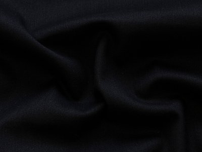  Leicht elastischer Hosen- und Jackenstoff - uni schwarz