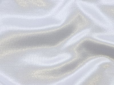  Satin Premium für Abendmode - uni weiß