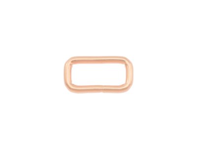 Taschenschlaufen vierkantig Metall - 4 Stück ca. 20 mm - roségold