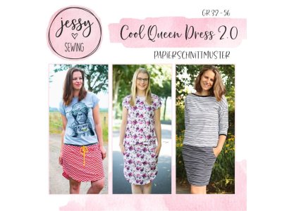 Papier-Schnittmuster Jessy Sewing - Kleid "Cool Queen Dress 2.0" - Damen