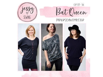 Papier-Schnittmuster Jessy Sewing - Oberteil "Bat Queen" - Damen