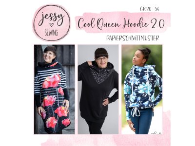 Papier-Schnittmuster Jessy Sewing - Hoodie "Cool Queen Hoodie 2.0" - Damen