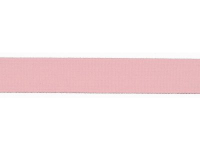 Elastisches Einfassband/Falzgummi - 20 mm glänzend - rosa