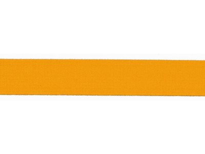 Elastisches Einfassband/Falzgummi - 20 mm glänzend - ocker