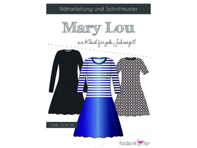 Papier-Schnittmuster Fadenkäfer MARY LOU Kleid Damen