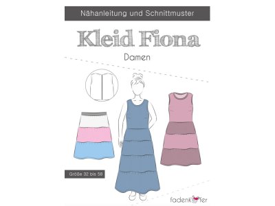 Papier-Schnittmuster Fadenkäfer - Kleid FIONA - Damen